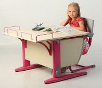 Детские столы и стулья могут быть индивидуальными. Причем не обязательно парты траснформеры делать на заказ	