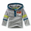 Детский серенький флисовый свитер для мальчика МПЛ02